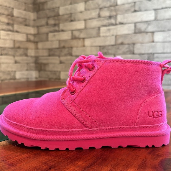 UGG Hot Pink Booties Like New Size 6 - Picture 3 of 9